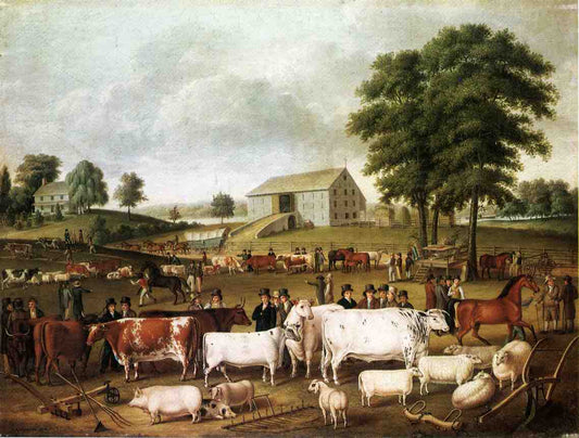 A Pennsylvania Country Fair, vintage artwork by John Archibald Woodside, Sr, 12x8" (A4) Poster