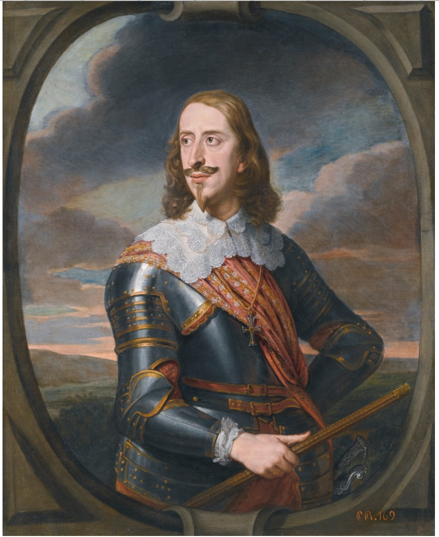 Portrait of Archduke Leopold Wilhelm of Austria, as a Marshall, vintage artwork by Jan van den Hoecke, 12x8" (A4) Poster
