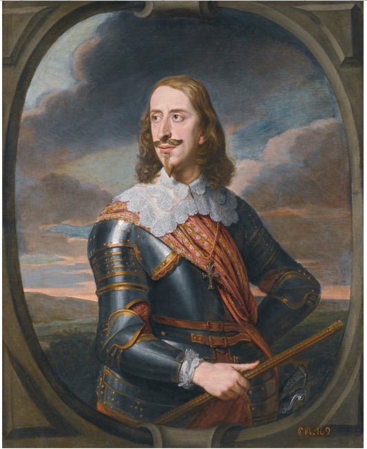 Portrait of Archduke Leopold Wilhelm of Austria, as a Marshall, vintage artwork by Jan van den Hoecke, 12x8" (A4) Poster