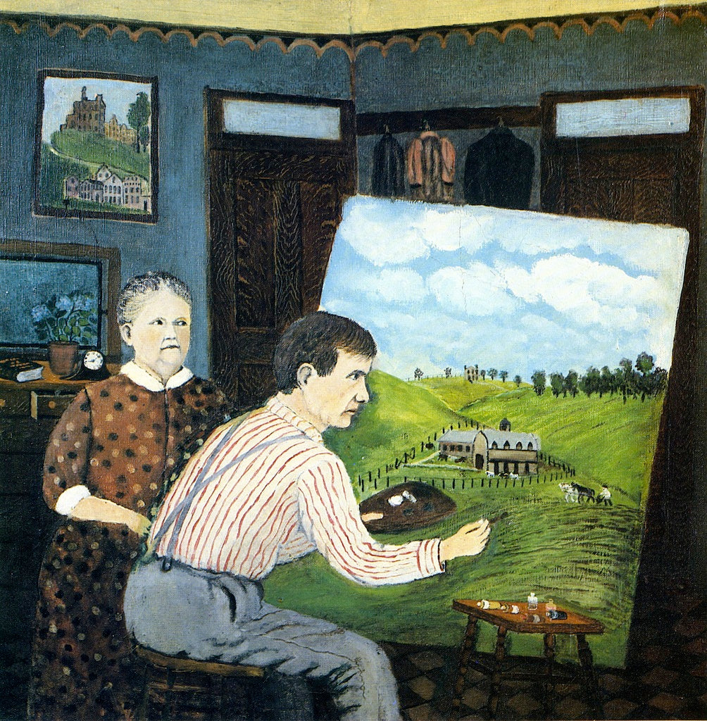 John Kane and His Wife by John Kane,A3(16x12")Poster
