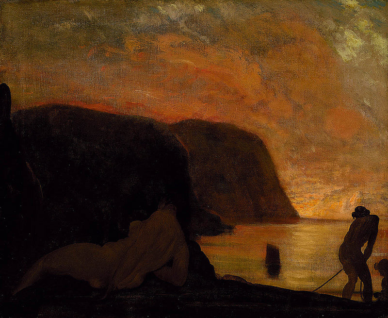 A Greater Morning, vintage artwork by Arthur B. Davies, 12x8" (A4) Poster