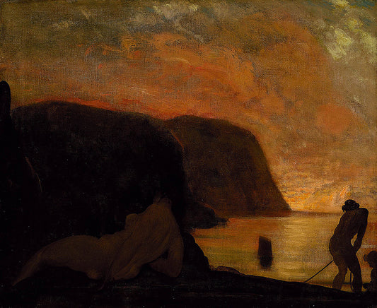 A Greater Morning, vintage artwork by Arthur B. Davies, 12x8" (A4) Poster