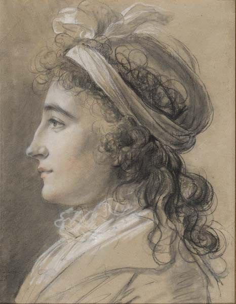 Lady Guisford, vintage artwork by Élisabeth Vigee-Lebrun, 12x8" (A4) Poster