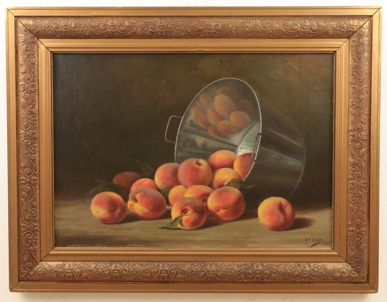 Peaches in a Pail by Albert F. King,A3(16x12")Poster