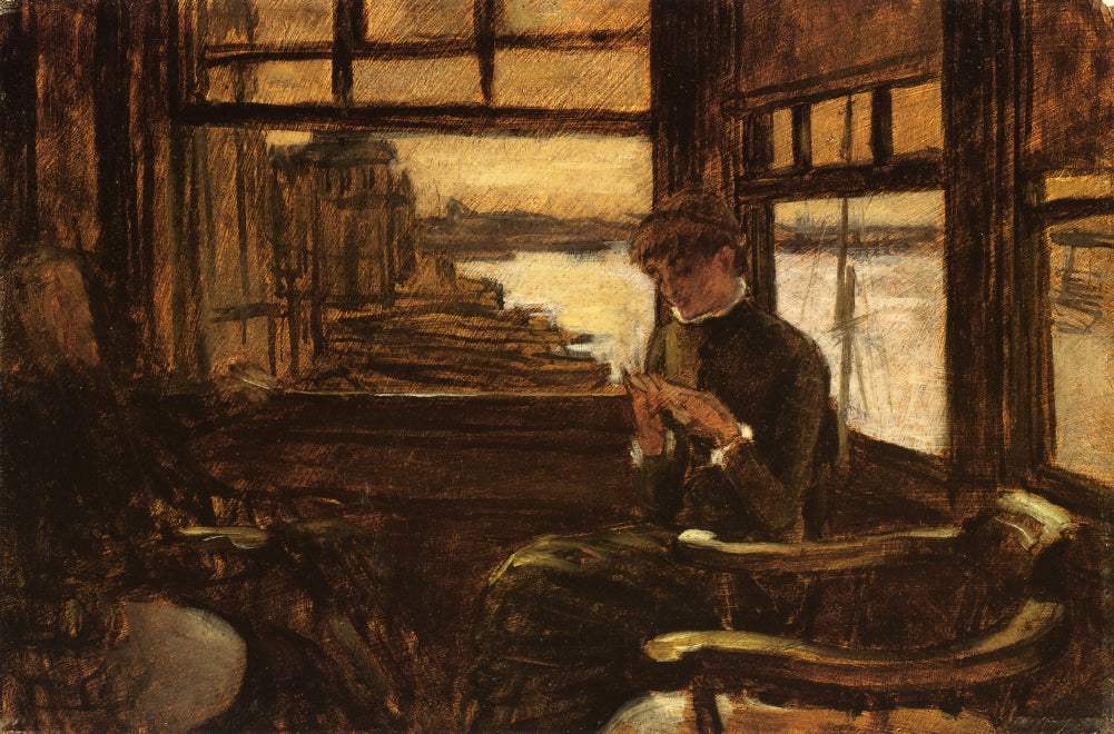 The Departure: Study for the Prodigal Son, vintage artwork by James Tissot, 12x8" (A4) Poster