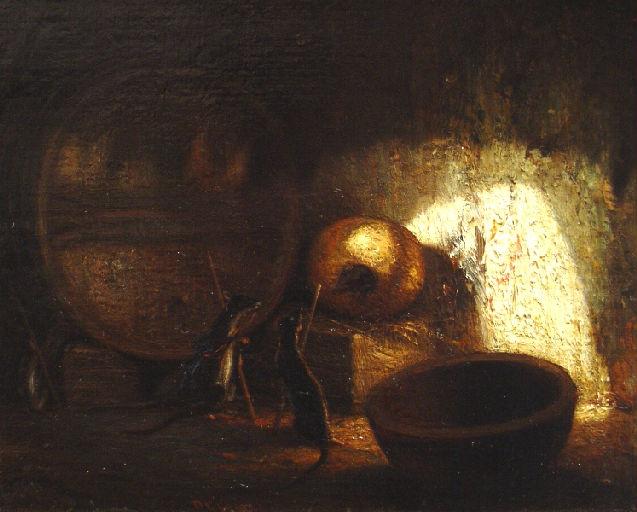 Le rat qui s’est retire du monde, vintage artwork by Alexandre-Gabriel Decamps, A3 (16x12") Poster Print