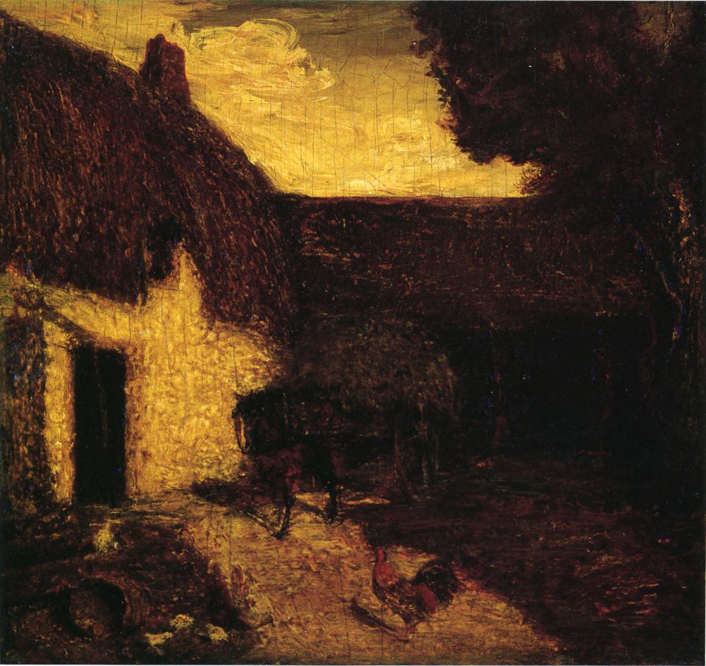 The Barnyard, vintage artwork by Albert Pinkham Ryder, 12x8" (A4) Poster