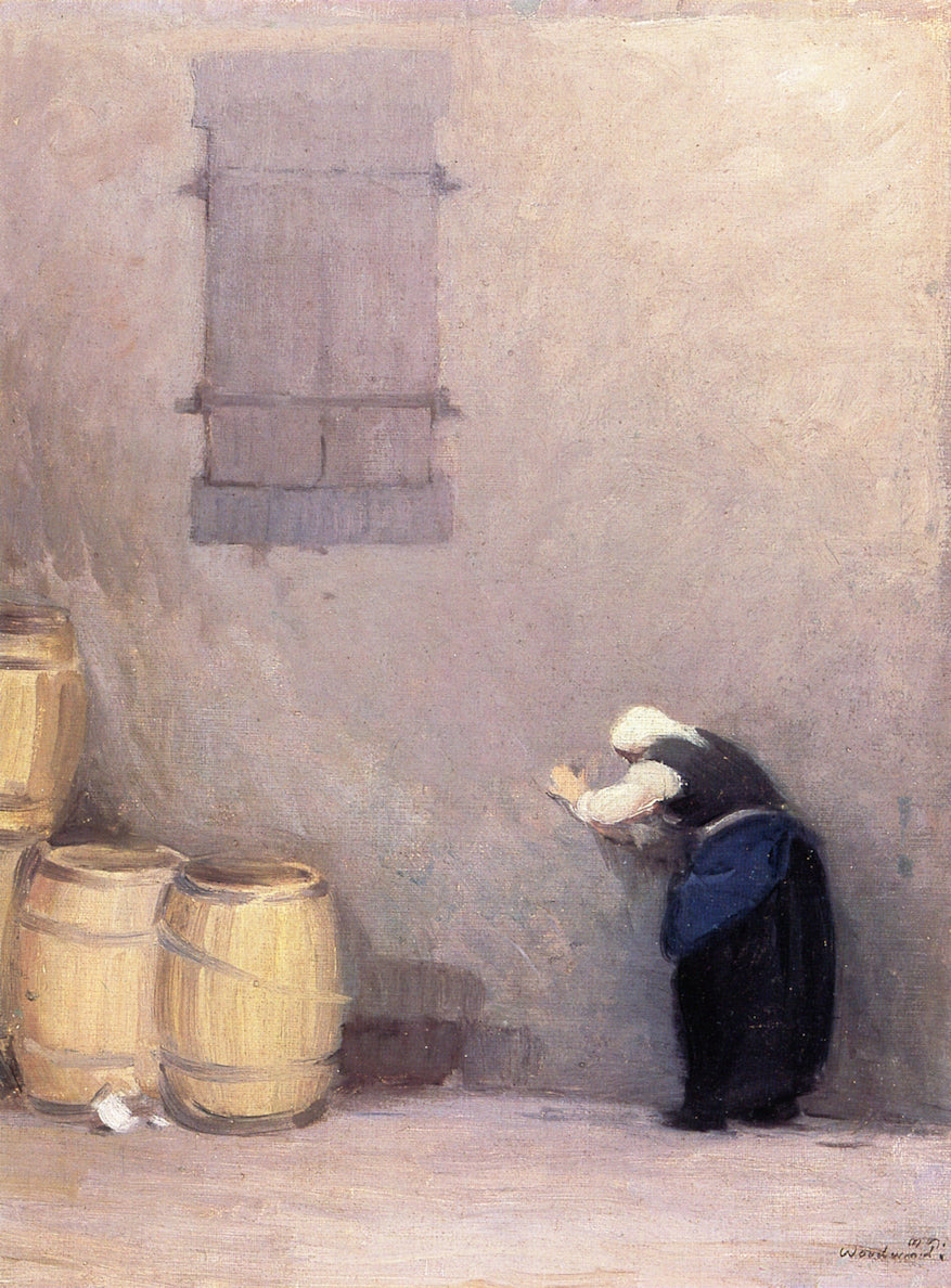 Sweeping, Venice, vintage artwork by Mabel May Woodward, 12x8" (A4) Poster