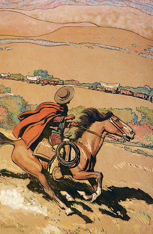 El Venido de los Gringos by Maynard Dixon,16x12(A3) Poster