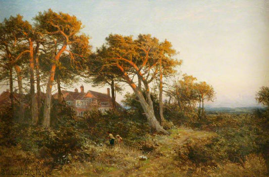 Evening's Last Gleam, vintage artwork by Benjamin Williams Leader, 12x8" (A4) Poster