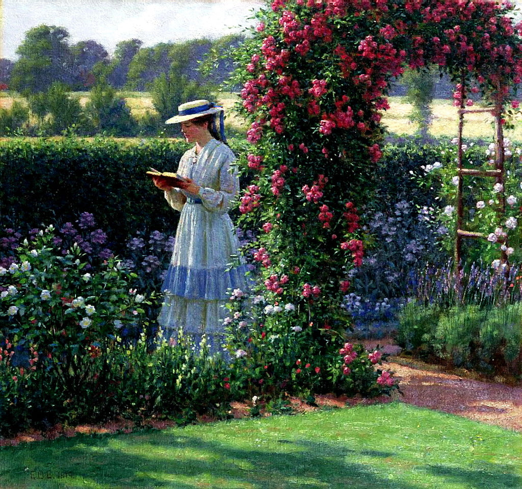 Sweet Solitude, vintage artwork by Edmund Blair Leighton, 12x8" (A4) Poster
