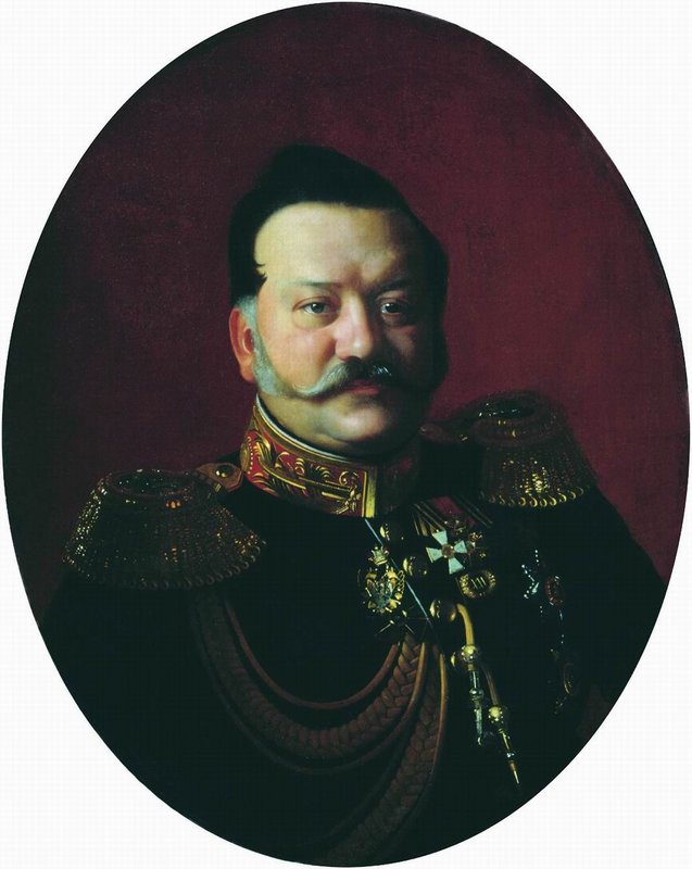 Portrait of General Rostovtsev, vintage artwork by Sergei Zaryanko, A3 (16x12") Poster Print
