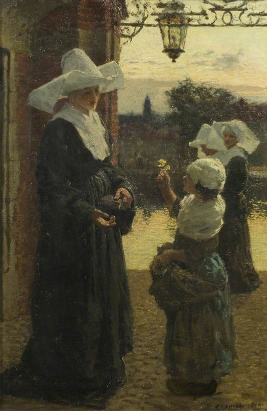 The Flower by Sir George Clausen, R.A., R.W.S., R.I.,A3(16x12")Poster
