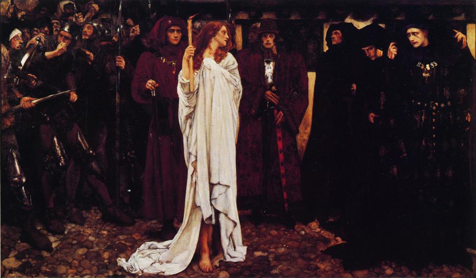The Penance of Eleanor, Duchess of Glouster, vintage artwork by Edwin Austin Abbey, 12x8" (A4) Poster