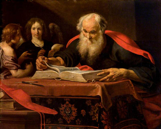 The Four Doctors of the Western Church, Saint Jerome, vintage artwork by Gerard Seghers, 12x8" (A4) Poster