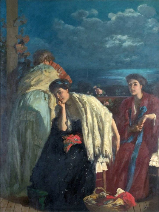 The Sonata, vintage artwork by Rupert Bunny, 12x8" (A4) Poster