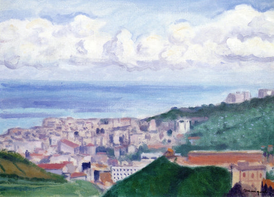 Bab-el-Oued, Algiers, vintage artwork by Albert Marquet, 12x8" (A4) Poster