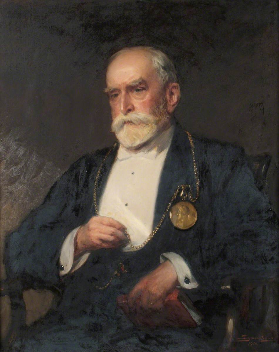 Sir Edward Poynter (1836–1919), President of the Royal Academy, vintage artwork by John Seymour Lucas, 12x8" (A4) Poster