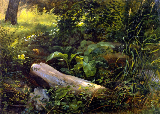 The Grosser Garten, Dresden, vintage artwork by Johan Christian Claussen Dahl, A3 (16x12") Poster Print