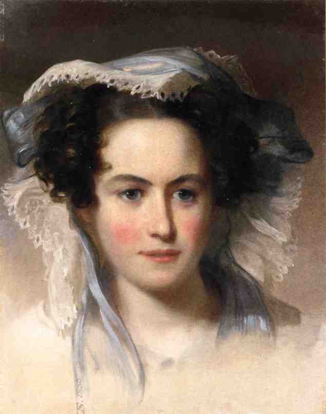 Mrs. C. Ford, vintage artwork by Thomas Sully, 12x8" (A4) Poster