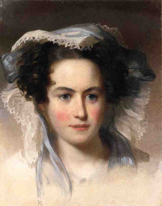 Mrs. C. Ford, vintage artwork by Thomas Sully, 12x8" (A4) Poster