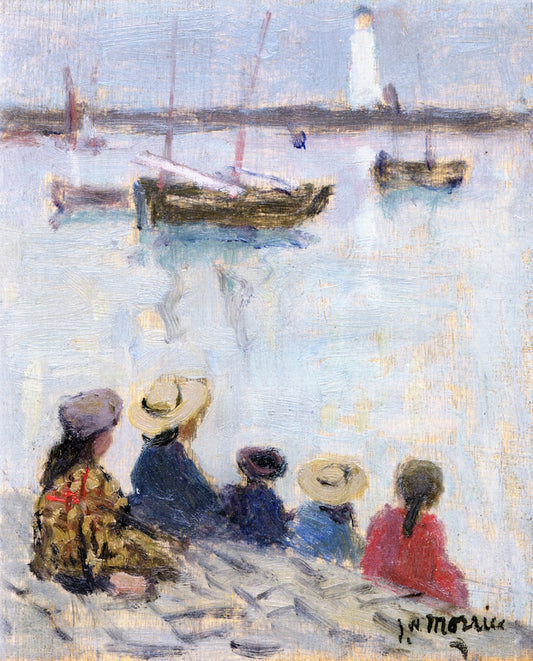 At the Water's Edge, vintage artwork by James Wilson Morrice, 12x8" (A4) Poster