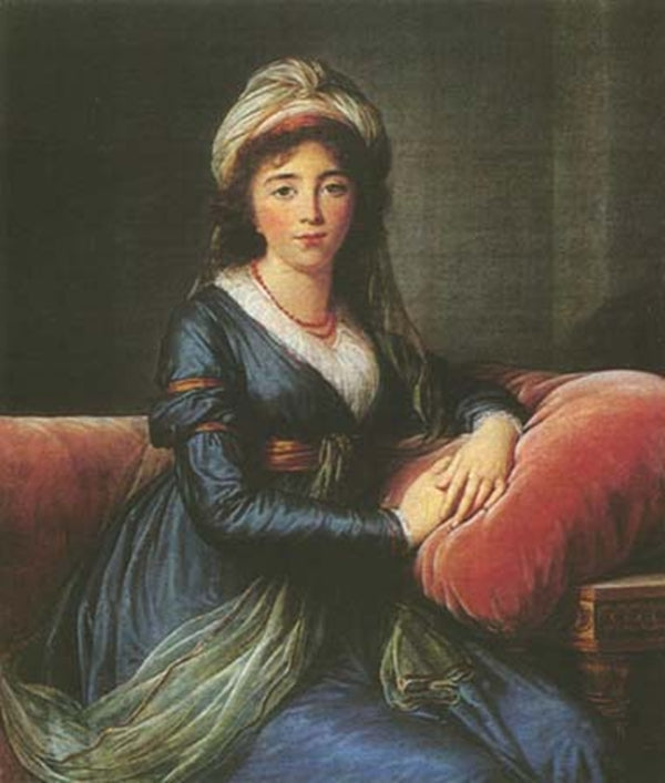 Countess Apraxina, vintage artwork by Élisabeth Vigee-Lebrun, 12x8" (A4) Poster