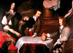 Prince Rupert, Colonel William Murray, and Colonel The Honourable John Russell, vintage artwork by William Dobson, 12x8" (A4) Poster