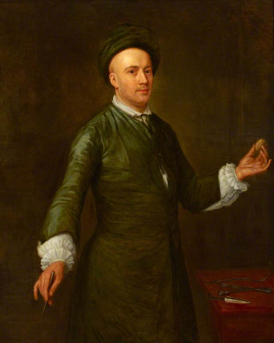 Edward Nourse the Elder, vintage artwork by Attributed to Joseph Highmore, 12x8" (A4) Poster