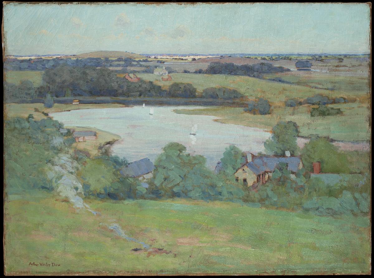 View of the Marshes, Ipswich by Arthur Wesley Dow,A3(16x12")Poster