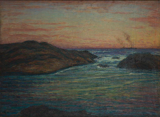 The Surf, vintage artwork by Karl Nordström, 12x8" (A4) Poster