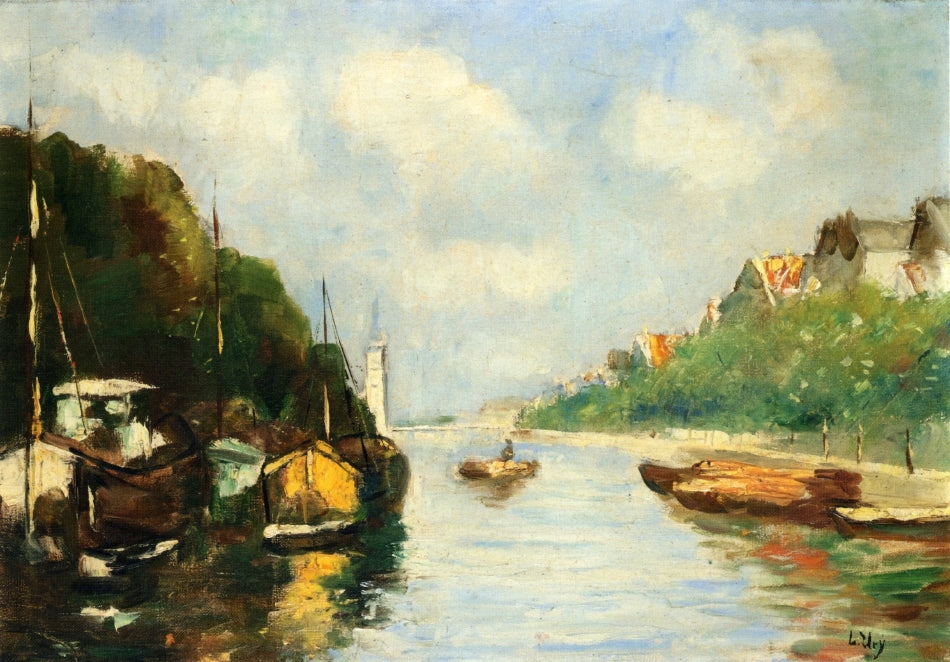 Amsterdam Canal by Lesser Ury,A3(16x12")Poster