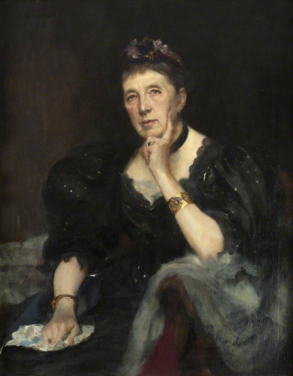 Lady with a Letter, vintage artwork by Sir James Jebusa Shannon, 12x8" (A4) Poster