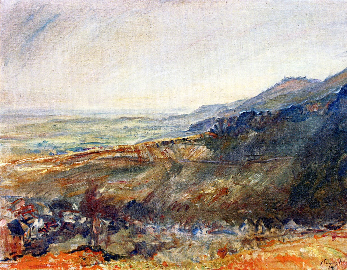Palatinate Landscape - View of the Madenburg by Max Slevogt,A3(16x12")Poster