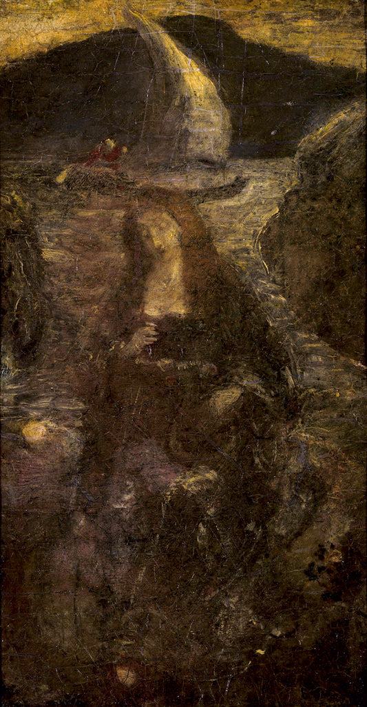 Passing Song, vintage artwork by Albert Pinkham Ryder, 12x8" (A4) Poster