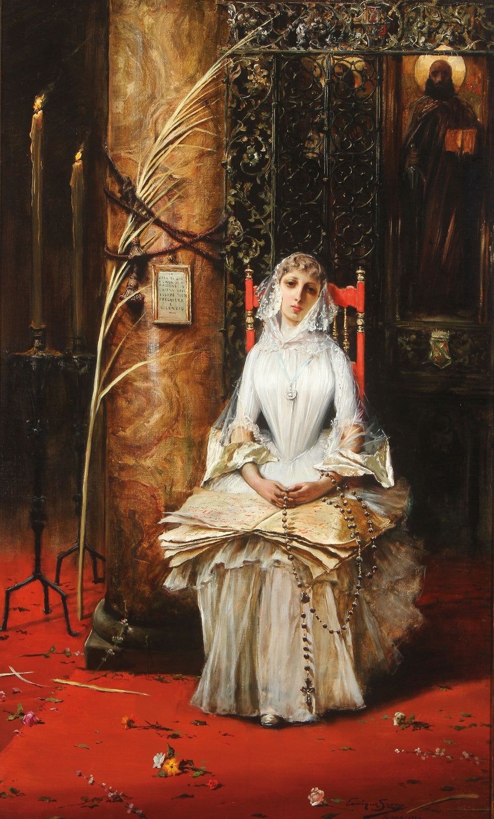 Lectio Divina by Enrique Serra y Auque,A3(16x12")Poster