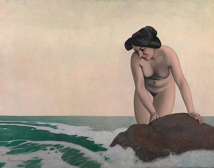 Baigneuse au rocher by Felix Vallotton,A3(16x12")Poster