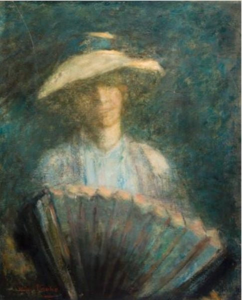 Accordion by Oda Krohg,A3(16x12")Poster
