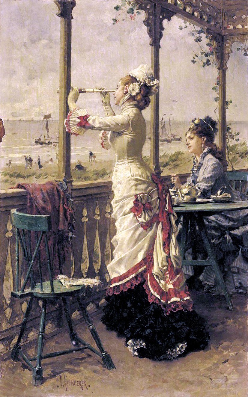 On the Lookout, vintage artwork by Frederik Henrdik Kaemmerer, 12x8" (A4) Poster
