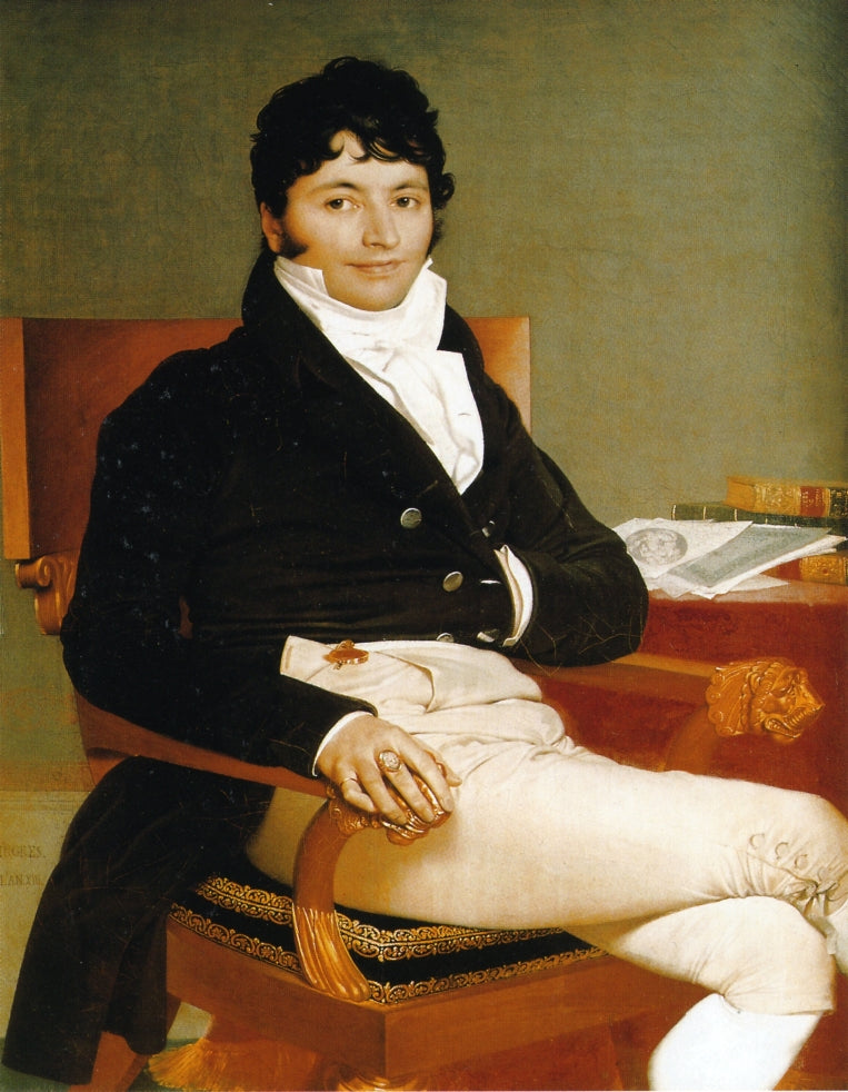 Philbert Riviere, vintage artwork by Jean-Auguste-Dominique Ingres, 12x8" (A4) Poster