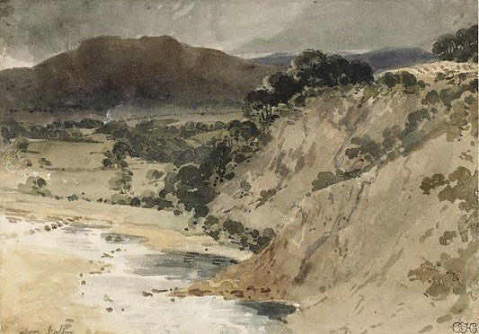 Above Bolton, vintage artwork by Thomas Girtin, 12x8" (A4) Poster