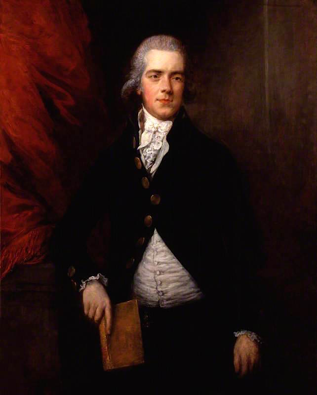 William Wyndham Grenville, 1st Baron Grenville, vintage artwork by Gainsborough Dupont, 12x8" (A4) Poster