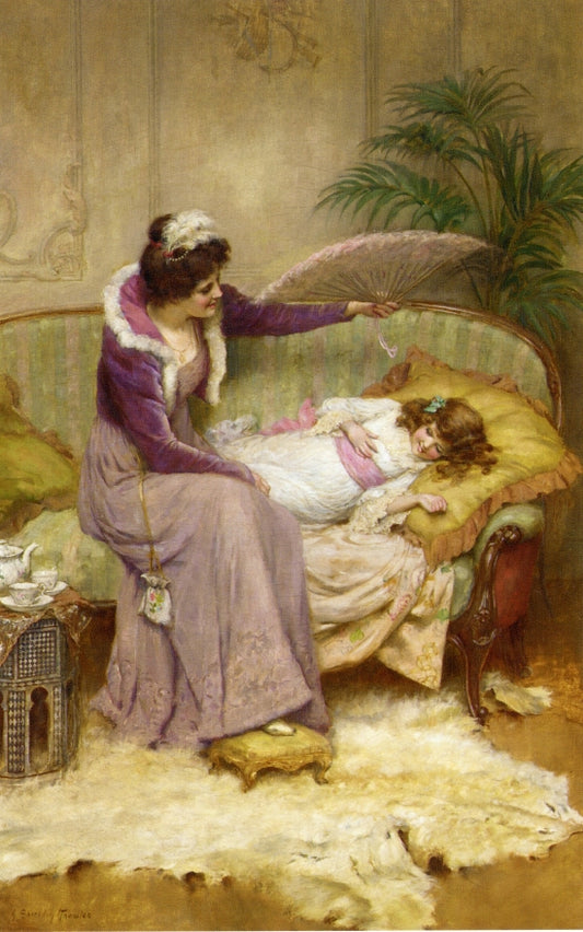 Mother's Comfort, vintage artwork by George Sheridan Knowles, 12x8" (A4) Poster