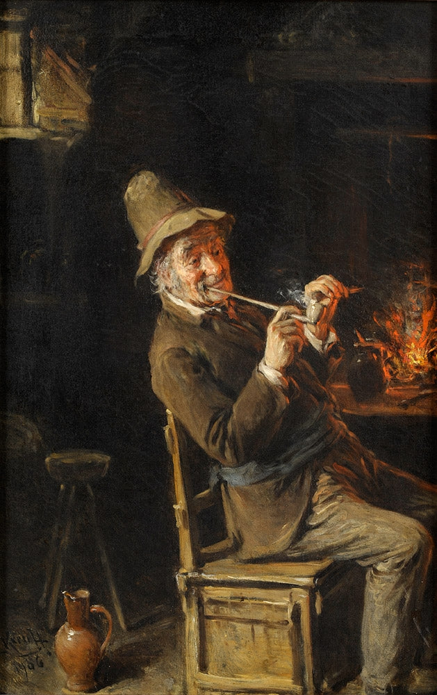 A Cozy Place, vintage artwork by Hermann Kern, 12x8" (A4) Poster