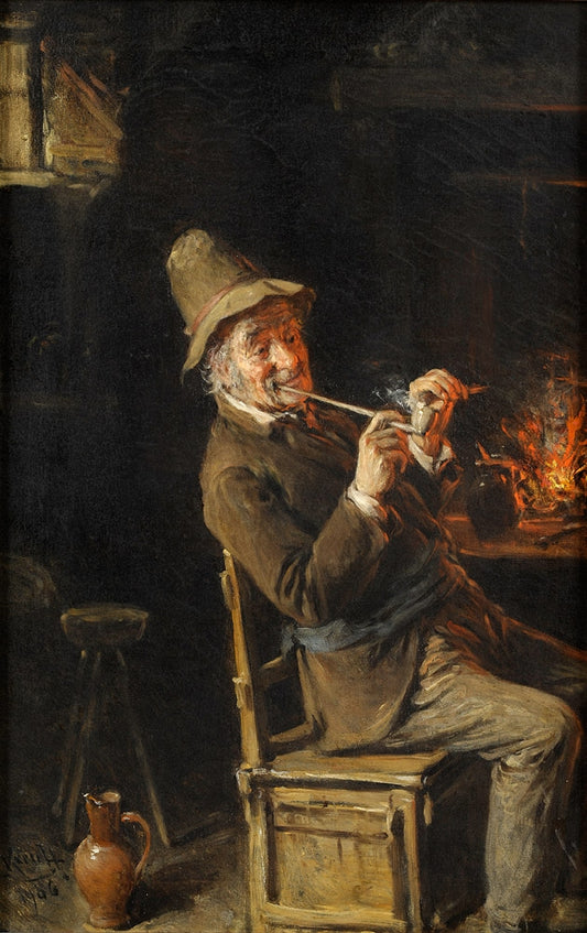 A Cozy Place, vintage artwork by Hermann Kern, 12x8" (A4) Poster