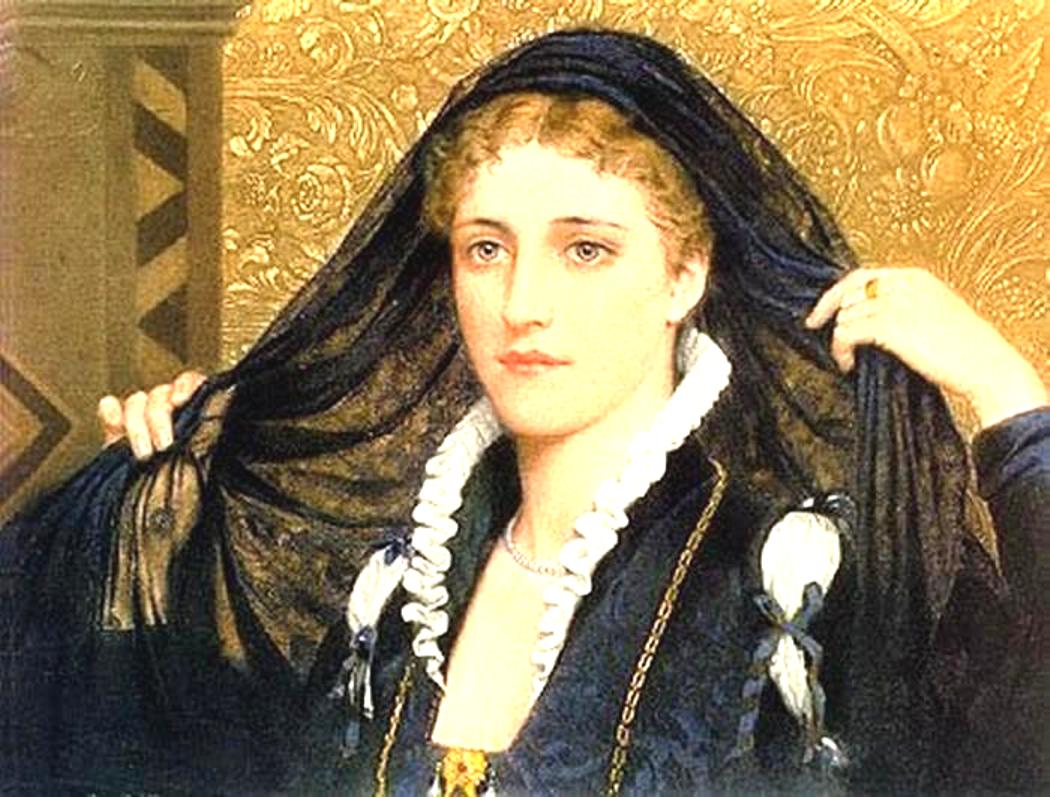 Oliva, vintage artwork by Edmund Blair Leighton, 12x8" (A4) Poster