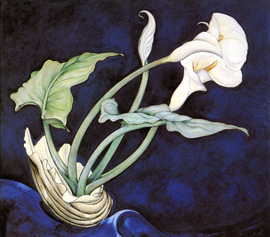Calla Lilies (Bert Savoy), vintage artwork by Charles Demuth, 12x8" (A4) Poster