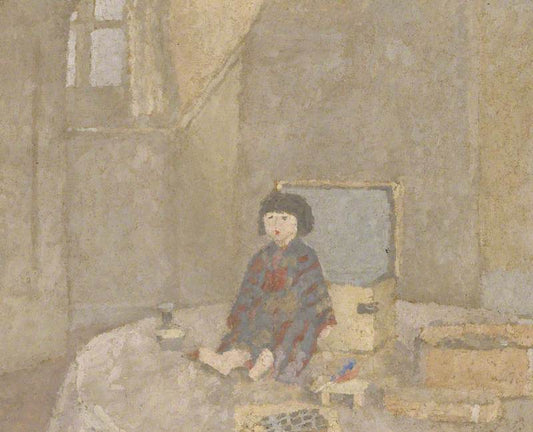 The Japanese Doll, vintage artwork by Gwen John, 12x8" (A4) Poster