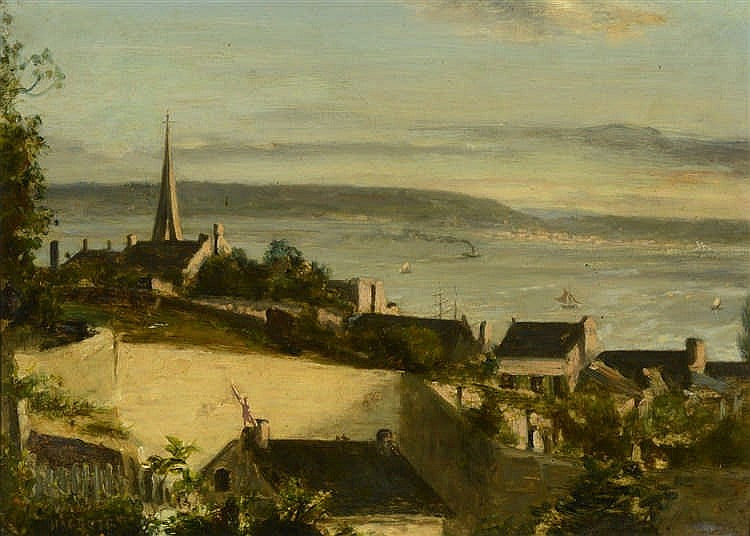  on the Coast of Brittany by August Wilhelm Nikolaus Hagborg,A3(16x12")Poster