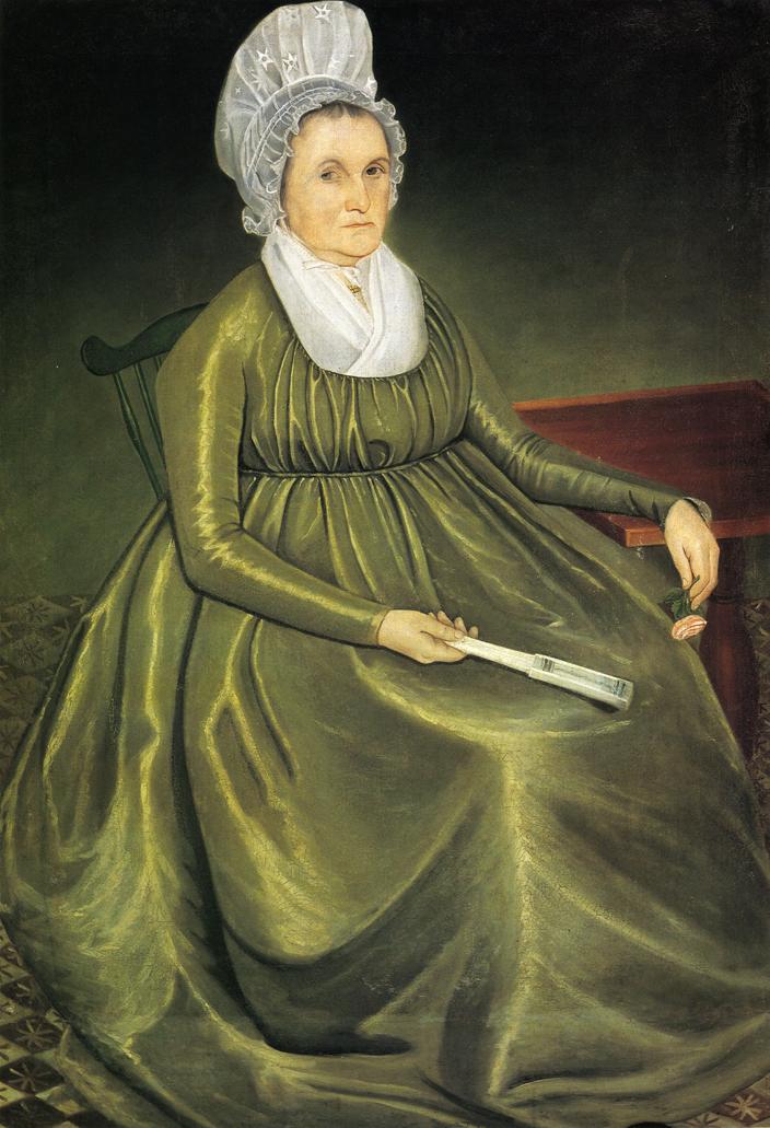 Mrs. Ephraim Starr (Hannah Beach), vintage artwork by Simon Fitch, 12x8" (A4) Poster